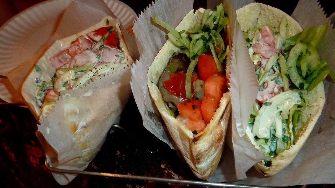 47. Falafel sandwich at Mamoun’s, New Haven